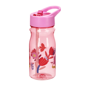 Botella Diseño de Flores Color Rosa  500 ml