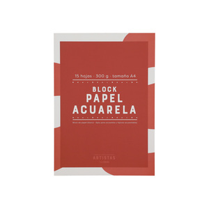 Block Papel para Acuarela A4 21x1x29.7 cm