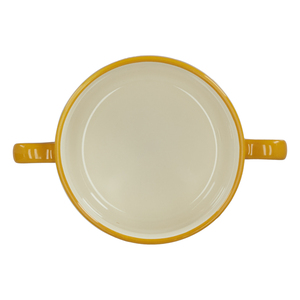 Bowl de porcelana para sopa con asas 500 ml