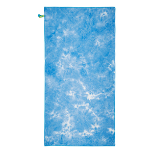 Toalla de Microfibra Azul con Diseño Tie Dye 70x140 cm