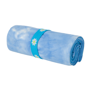 Toalla de Microfibra Azul con Diseño Tie Dye 70x140 cm